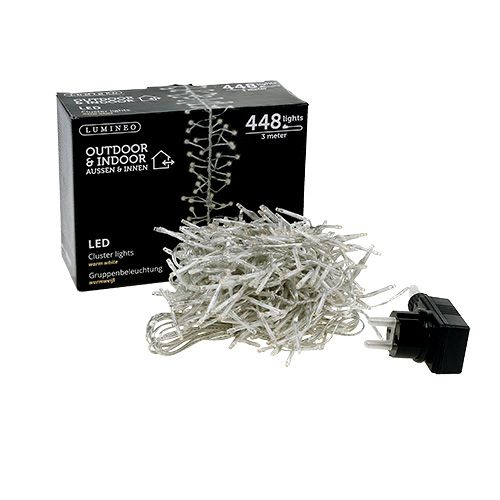 Prodotto Stringa di luci LED per esterno x 448 3m bianco caldo