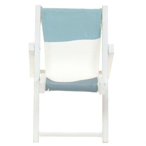 Floristik24 Sdraio decorativo bianco-blu-grigio H10cm