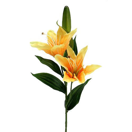 Floristik24 Lily Artificial Orange L66cm 1pz