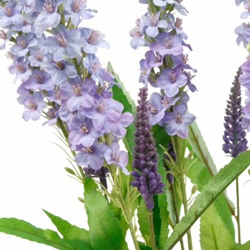 Prodotto Buddleia, farfalla lilla, ramo di giglio artificiale, fiore di seta 6St