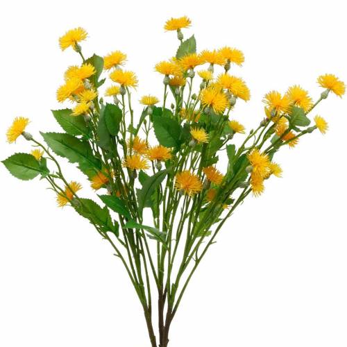 Floristik24 Tarassaco selvatico fiori di seta artificiale Fiori di prato artificiali 3 pezzi
