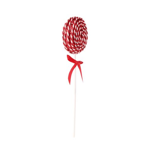 Prodotto Lecca-lecca Decorazione natalizia schiuma lecca-lecca rossa bianca H30cm 2 pezzi
