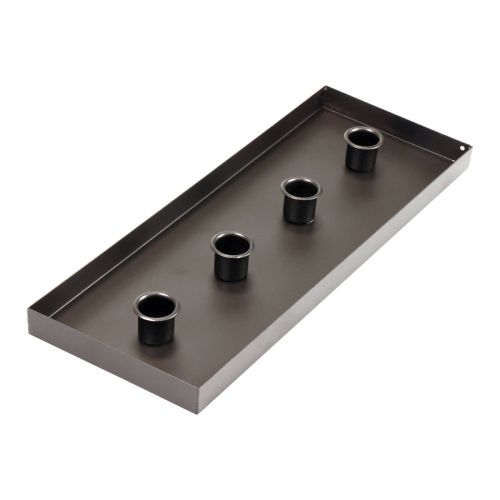 Prodotto Portacandele in metallo nero portacandele 35x13x2cm