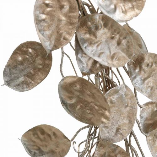 Ghirlanda decorativa foglia argento corona artificiale di foglie champagne Ø59cm