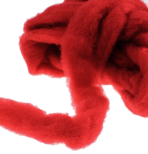 Prodotto Miccia in lana 10m rosso scuro