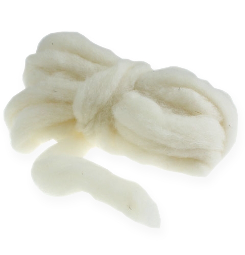 Miccia in lana 10m bianca