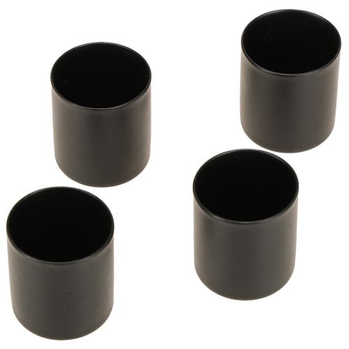 Prodotto Portacandele magnetico, metallo nero, H3cm, 4 pezzi