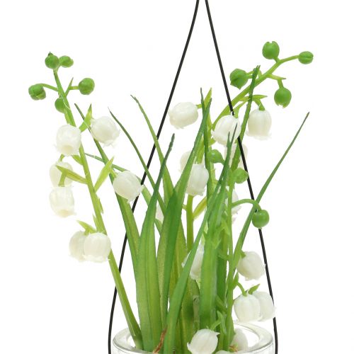Floristik24 Mughetti in vetro per appendere H22cm