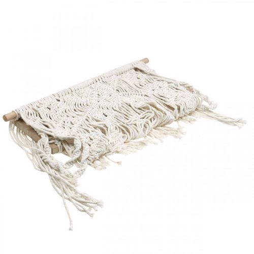 Prodotto Cesto di fiori in macramè appeso decorazione fioriera altalena 40x15 cm