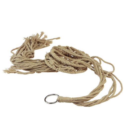 Prodotto Decorazione macramè da appendere boho beige marrone Ø12cm H79cm