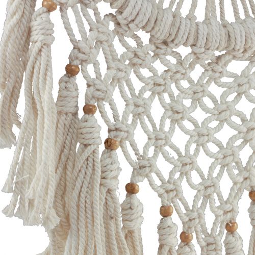 Prodotto Decorazione murale color crema in macramè con acchiappasogni 29×72 cm