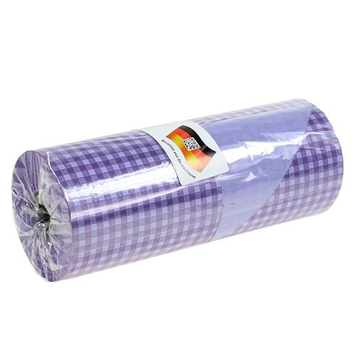 Prodotto Polsini Carta a Quadri Viola 25cm 100m