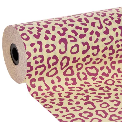 Carta per polsini, stampa leopardata, viola, 25 cm, 100 m acquistare | Floristik24.it