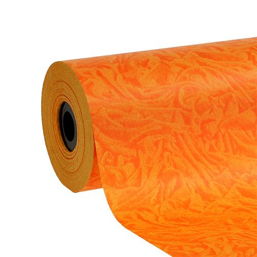 Floristik24 Polsino di carta arancione 25 cm 100 m