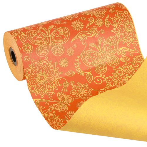 Prodotto Carta per polsini Arancione Giallo Estate 25cm 100m
