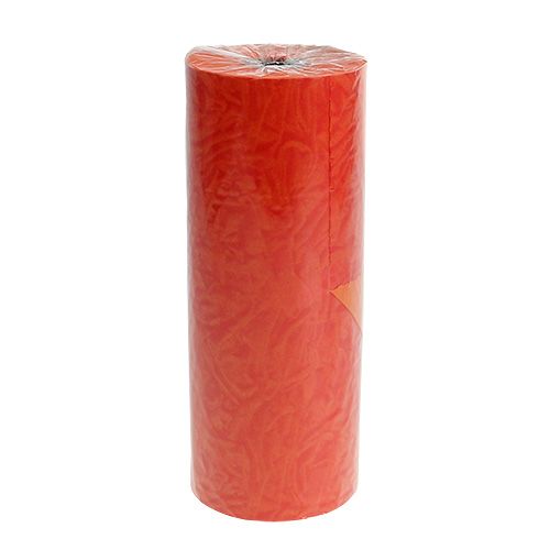 Floristik24 Polsino di carta arancione-rosso 25 cm 100 m