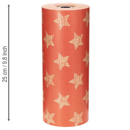Carta decorativa con stelle, rotolo per forniture floreali, 25 cm x 100 m | Floristik24.it