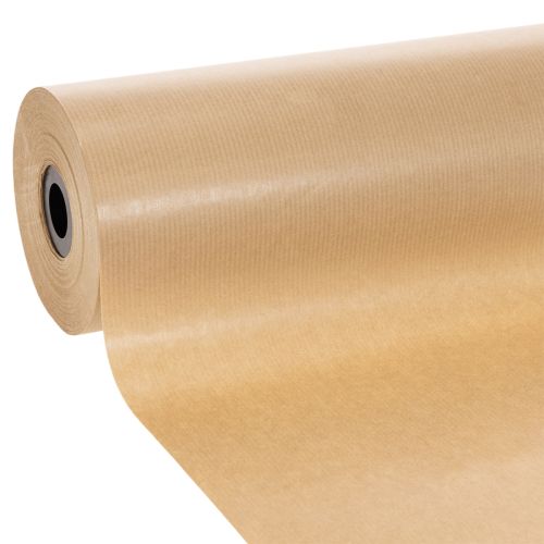Carta kraft naturale, rotolo di carta decorativa da 25 cm, 100 m.