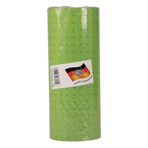 Floristik24 Polsino di carta velina pois verdi 25 cm 100 m