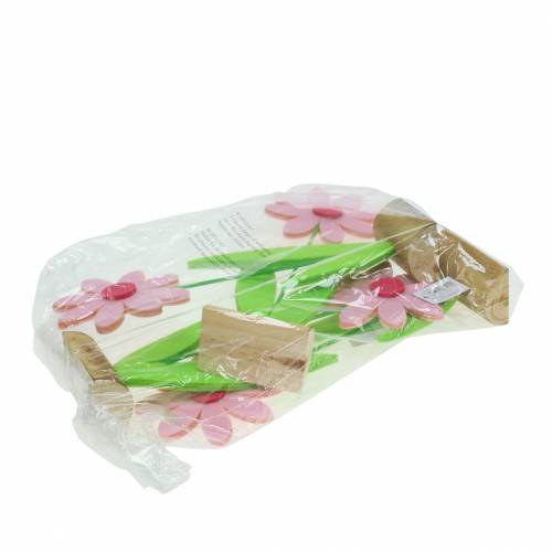 Floristik24 Fiore in feltro rosa 27 cm 4 pezzi