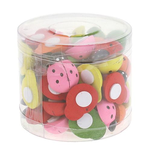 Prodotto Coccinelle colorate 2,5 cm 60 pezzi