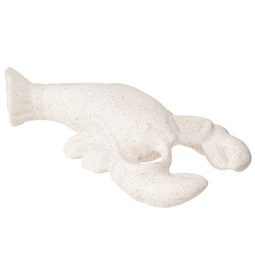 Floristik24 Decorazione marittima Figura in ceramica Aragosta bianca 17,5×9×3cm
