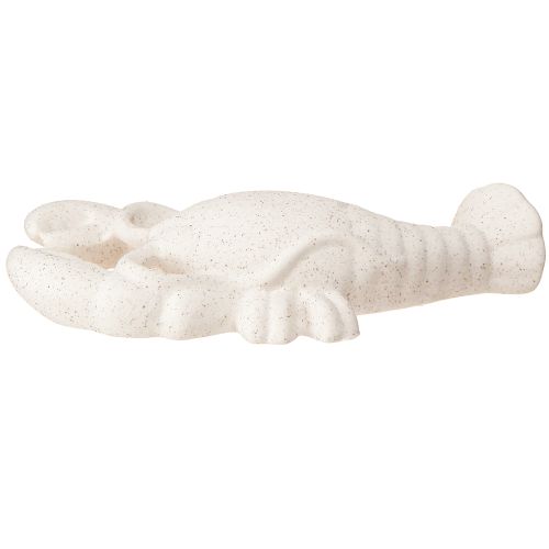 Prodotto Decorazione marittima Figura in ceramica Aragosta bianca 17,5×9×3cm