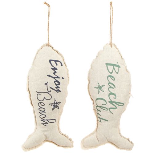 Prodotto Pesce decorativo marittimo per stoffa appesa 34×14,5 cm 2pz