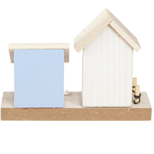 Prodotto Decorazione marittima casa sulla spiaggia conchiglie blu naturale H12cm 4 pezzi