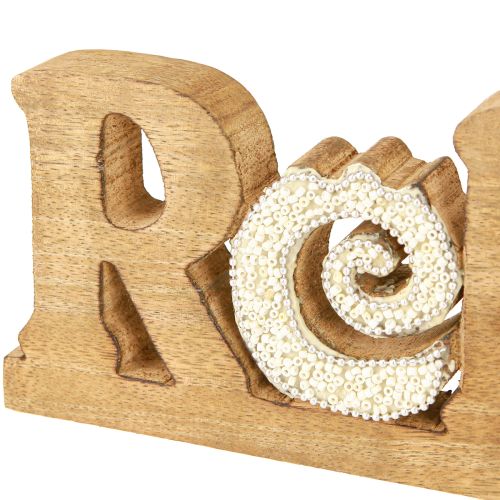 Prodotto Decorazione da tavolo marittima “Relax” supporto in legno di mango 28×10cm