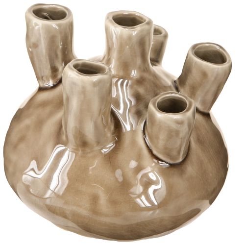 Floristik24 Vaso marittimo decorazione corallo marrone Ø14,5cm H14cm