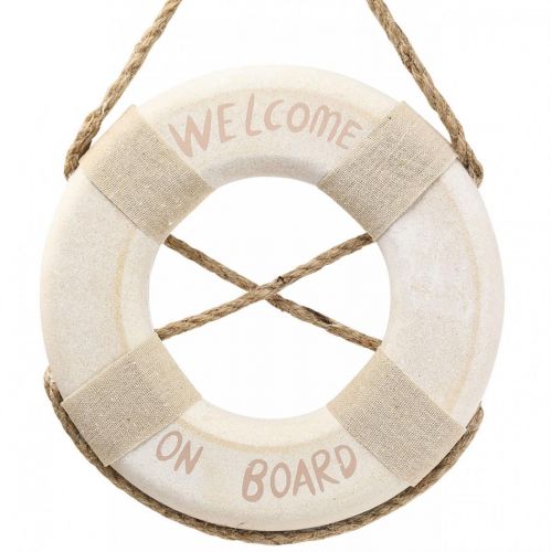 Floristik24 Maritime Deco Salvagente Deco &quot;Welcome on Board&quot; Ø22cm