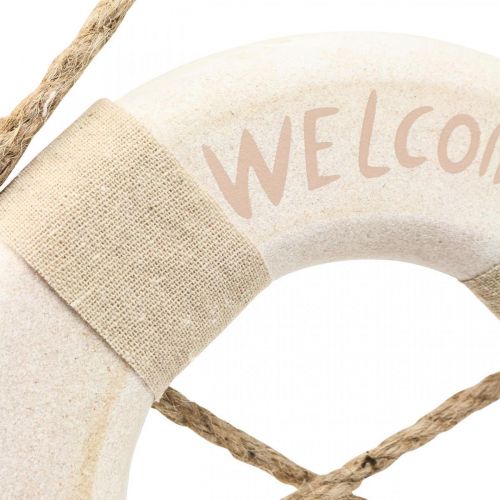 Floristik24 Maritime Deco Salvagente Deco &quot;Welcome on Board&quot; Ø22cm