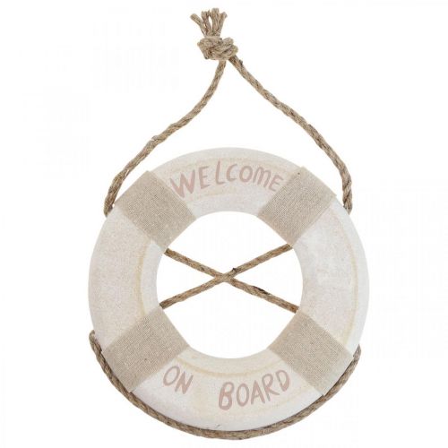 Floristik24 Maritime Deco Salvagente Deco &quot;Welcome on Board&quot; Ø22cm