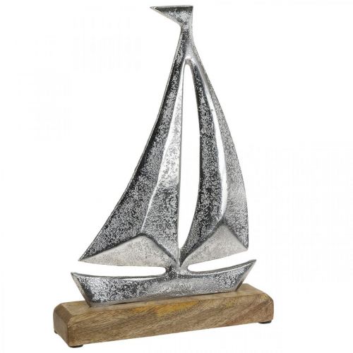 Floristik24 Decorazione marittima, barca a vela decorativa in metallo, nave decorativa H26cm