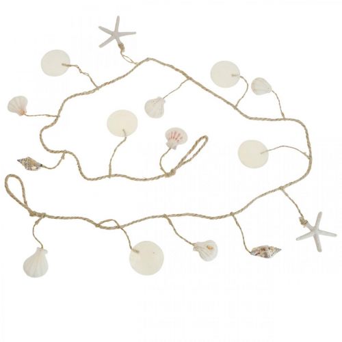 Prodotto Ghirlanda decorativa marittima decorazione murale ghirlanda di conchiglie 130 cm