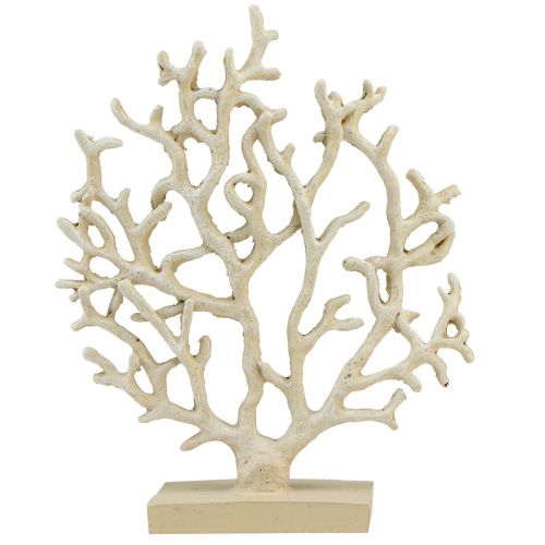 Floristik24 Decorazione da tavolo marittima corallo beige decorativo poliresina corallo H20cm