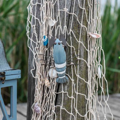 Floristik24 Rete da pesca con relitti, decorazione conchiglia marittima, decorazione da parete L95cm L50cm