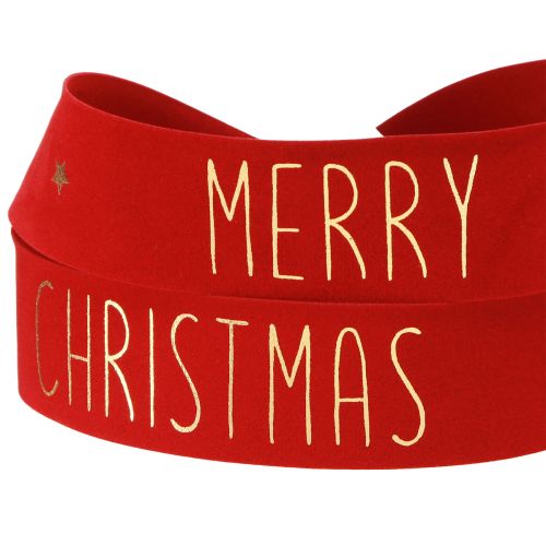 Prodotto Nastro decorativo Merry Christmas oro rosso L40mm L5m