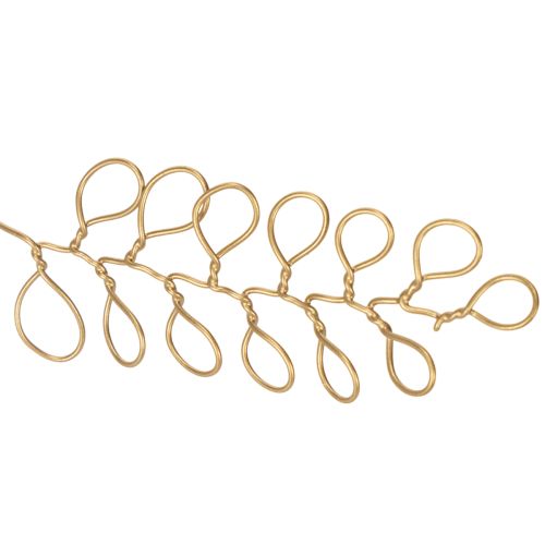 Prodotto Ghirlanda decorativa floreale in metallo, filo per ghirlanda di fiori, decorazione estiva, decorazione da parete, oro, 110 cm