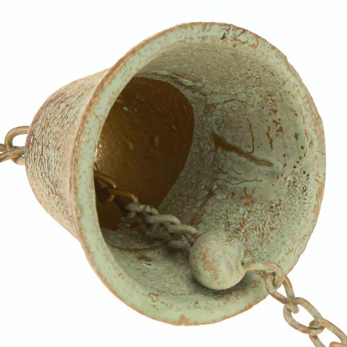 Prodotto Campanello a vento in metallo con cuore e campana, decorazione da giardino antica, 72 cm