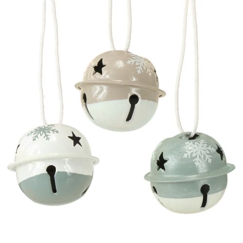 Prodotto Campanelli di metallo Campanelli di Natale Menta Beige Ø3cm 16pz