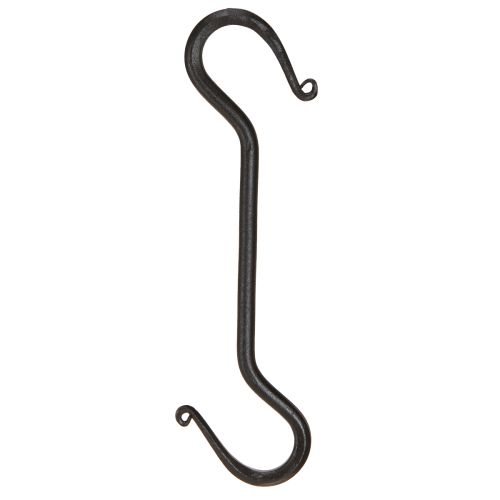 Prodotto Gancio in metallo Gancio nero per decorazione per appendere 21 cm 2 pezzi
