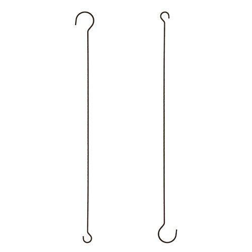 Floristik24 Ganci in metallo marrone 35 cm 12 pezzi
