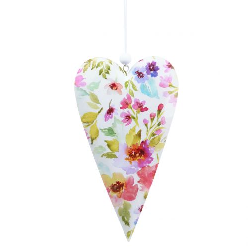 Floristik24 Cuori in metallo da appendere 17,5 cm 4 pezzi