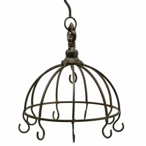 Appendiabiti da cucina corona in metallo antico Ø22cm H28cm