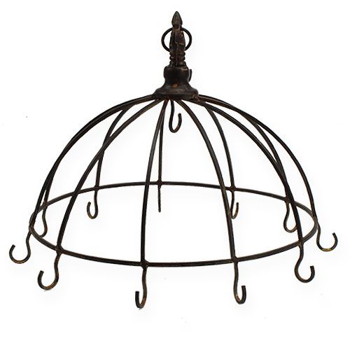 Prodotto Corona in metallo per appendere marrone ruggine Ø31cm H31cm