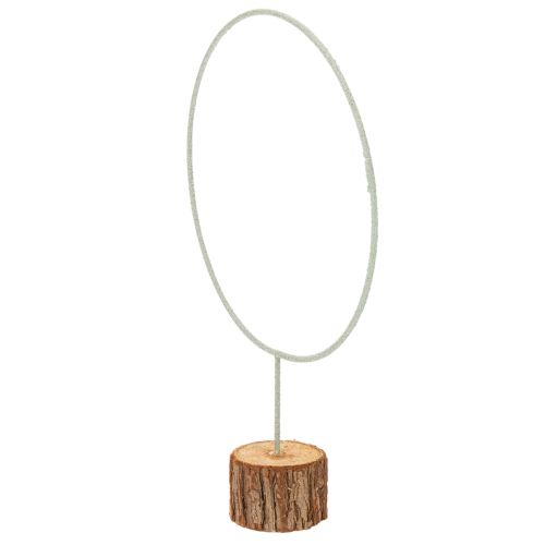 Anello rotondo decorativo su base in legno, in metallo, per fiori secchi, 52 cm | Floristik24.it