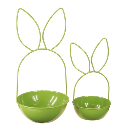 Floristik24 Fioriera a forma di coniglio per decorazioni primaverili e pasquali, soggiorno, cucina, decorazione da giardino, 33 cm