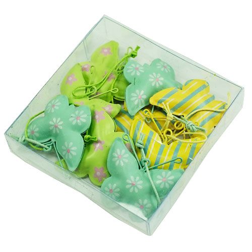 Floristik24 Farfalle in metallo per appendere 4,5 cm 9 pezzi